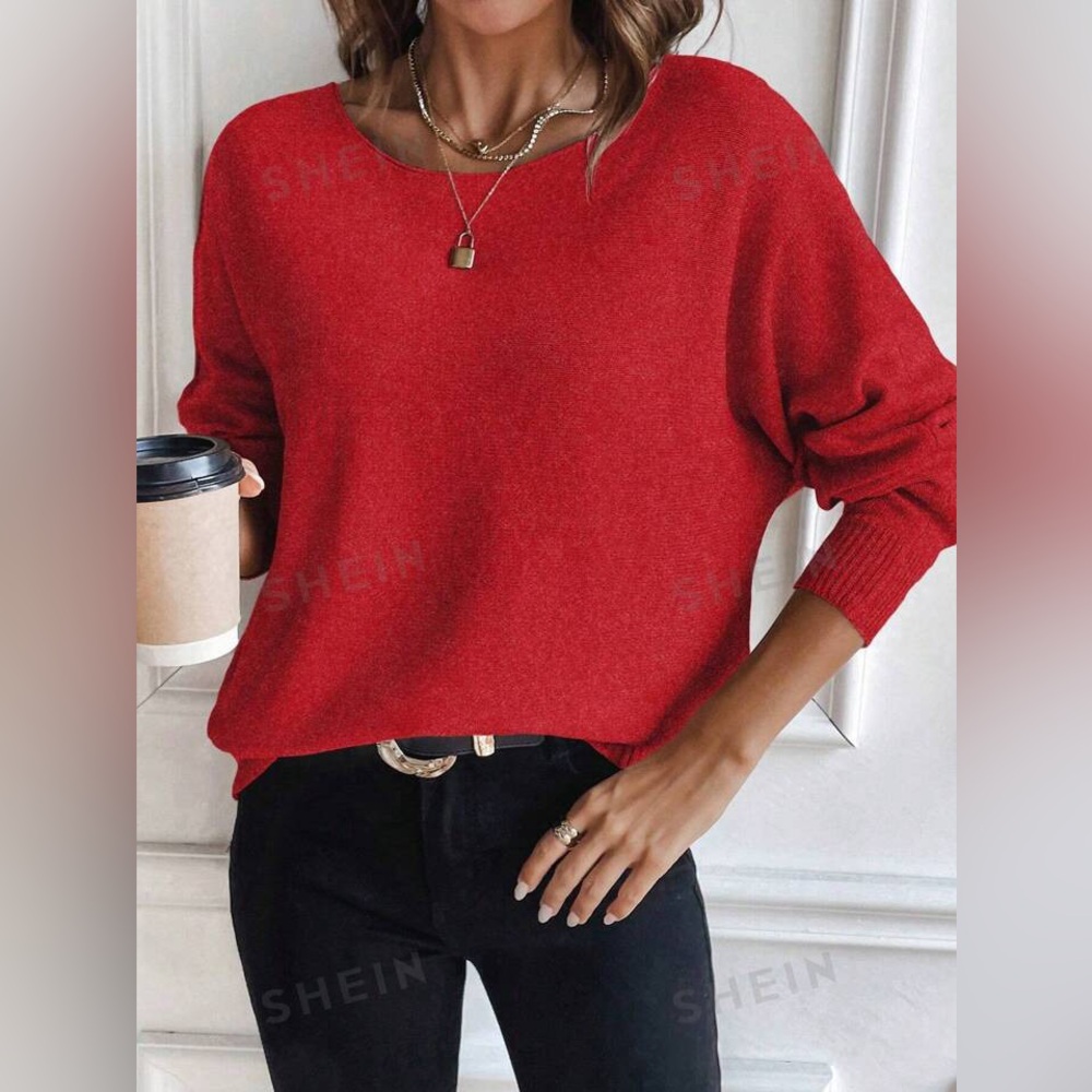 2/$15 SHEIN- Essence Women's causal knitted sweater Size XS
